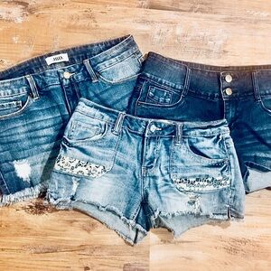 Shortie Shorts Bundle!  Just Black, Hybrid and NoBo Denim Shorts
